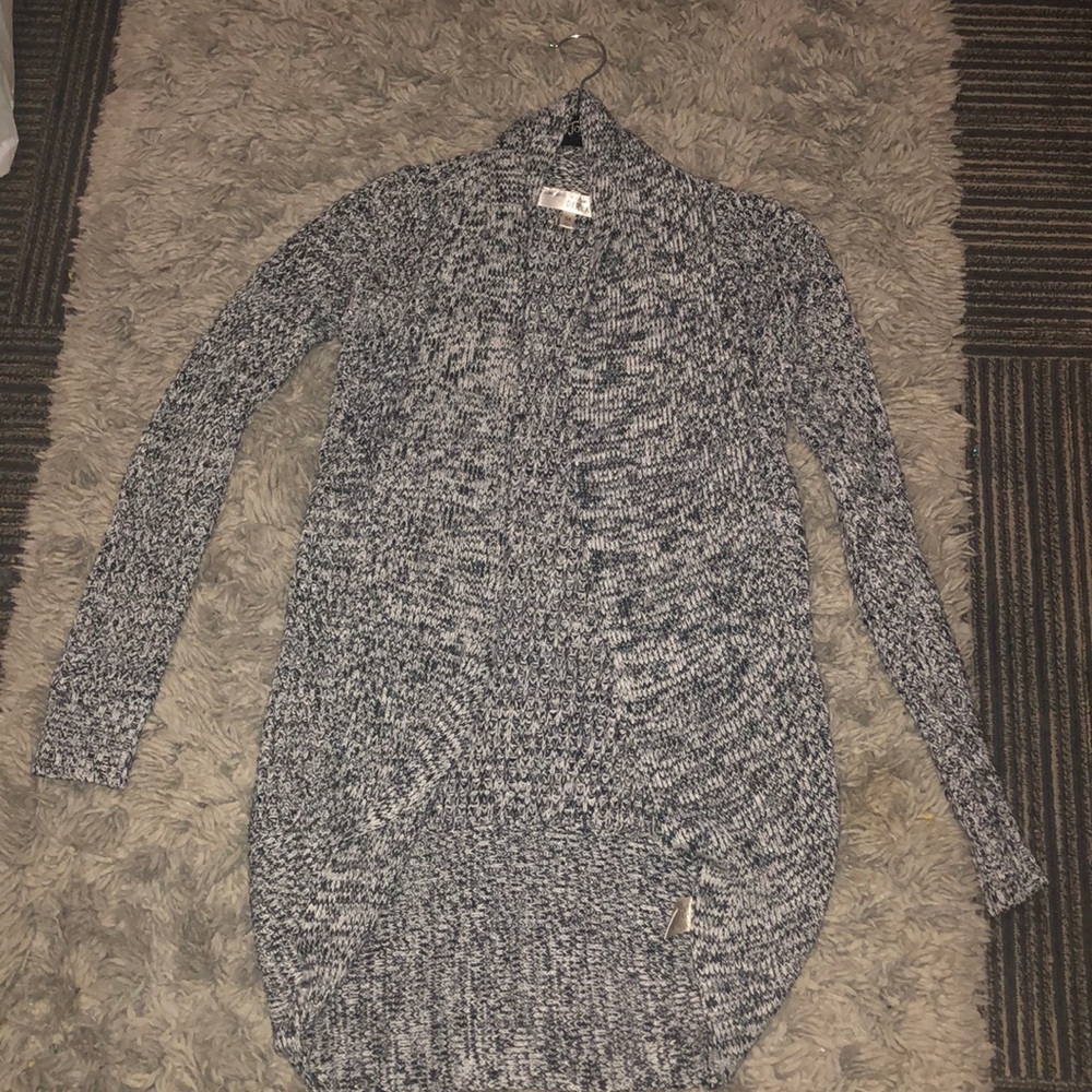 Grey and black cardigan